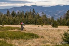 Zjazd z Muńcoła zielonym szlakiem do Ujsół