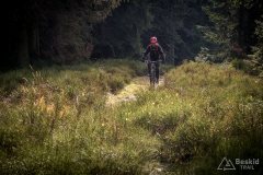 Ostatnie metry podjazdu na Trzy Kopce