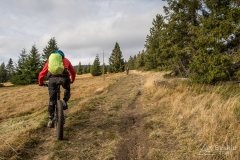 Podjazd czerwonym szlakiem na Halę Rysianka