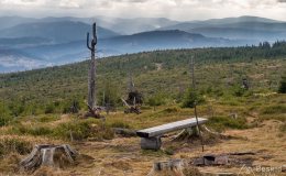 Widok spod Baraniej Góry na południe