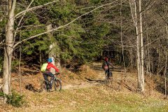 Początek podjazdu z Koszarawy Bystra na Kalików Groń