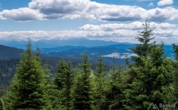 Panorama z Hali Rysianka na  Tatry