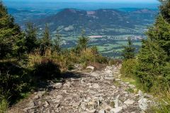 Widok ze Smreka na północ