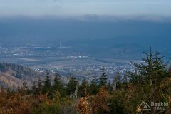 Okolice Glinnego - widok na Kotlinę Żywiecką