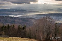 Widok z łącznika pomiędzy czerwonym a czarnym szlakiem
