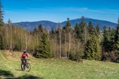 Podjazd żółtym szlakiem ze Świnnej na Jastrzębicę