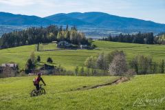 Zjazd z Wójtowskiego Wierchu do Trzebini