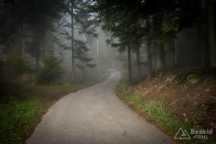 Początek podjazdu z Węgierskiej Górki - ul. Stroma